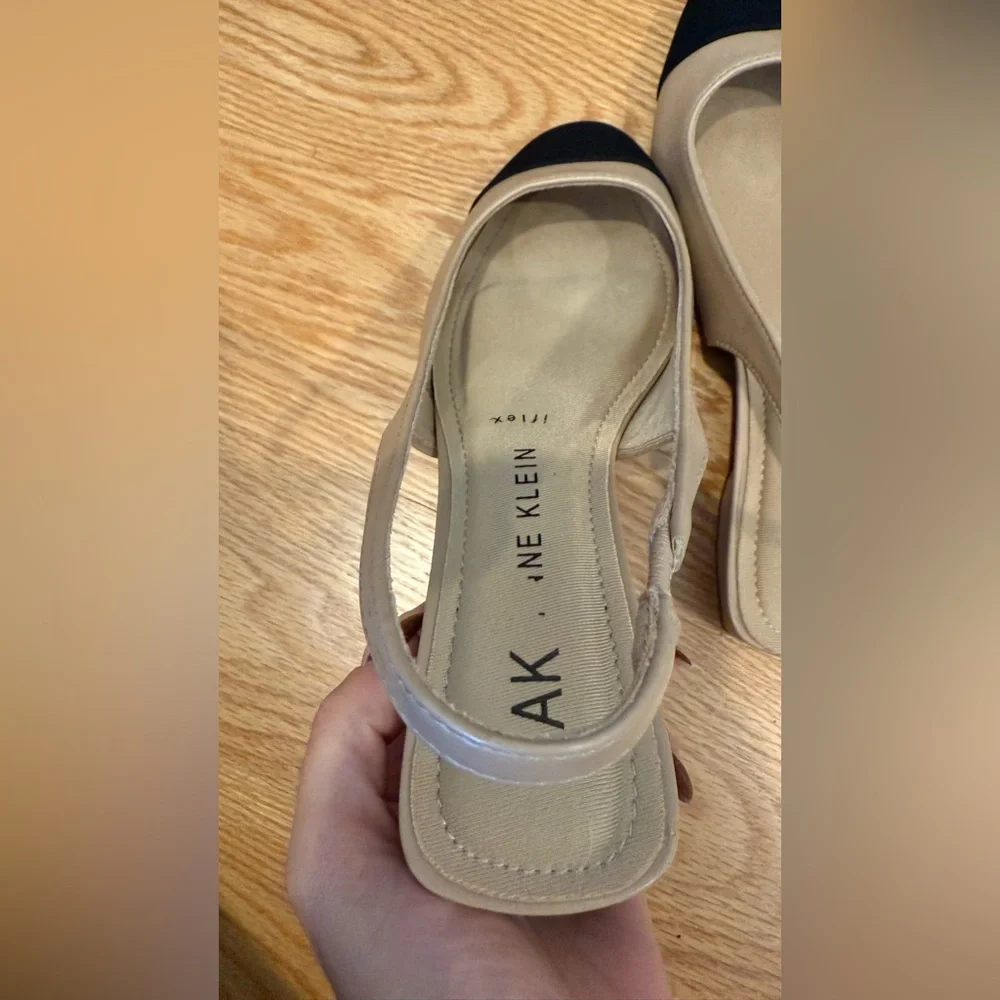 Anne Klein Two-Tone Slingback Shoes - Picture 3 of 8